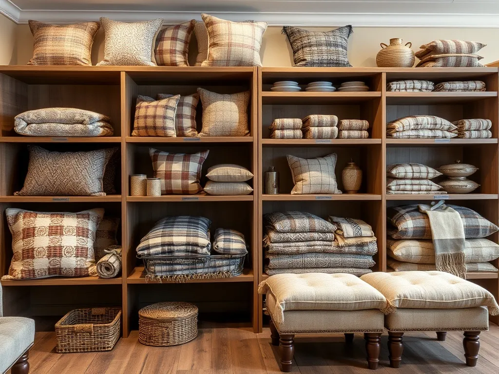 Close-up of woven tweed fabric texture