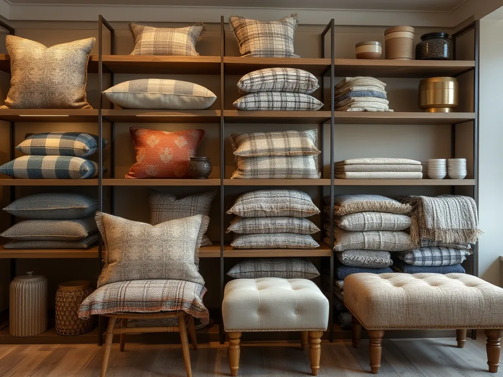 Side table with basket and small accents