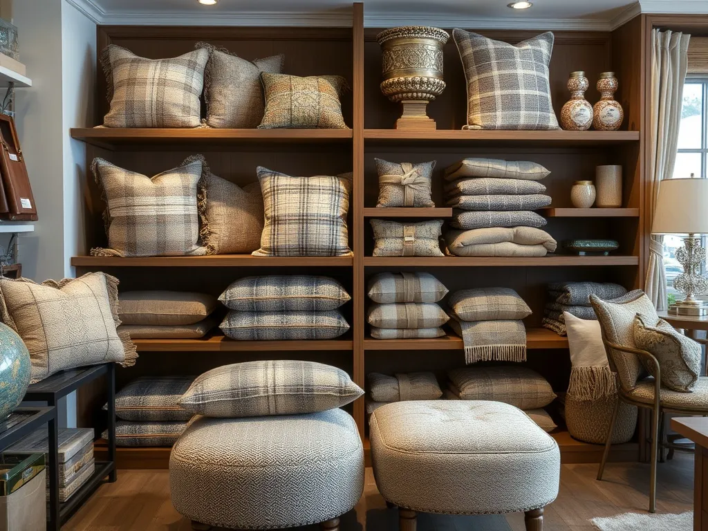 Light room with cream and beige textiles