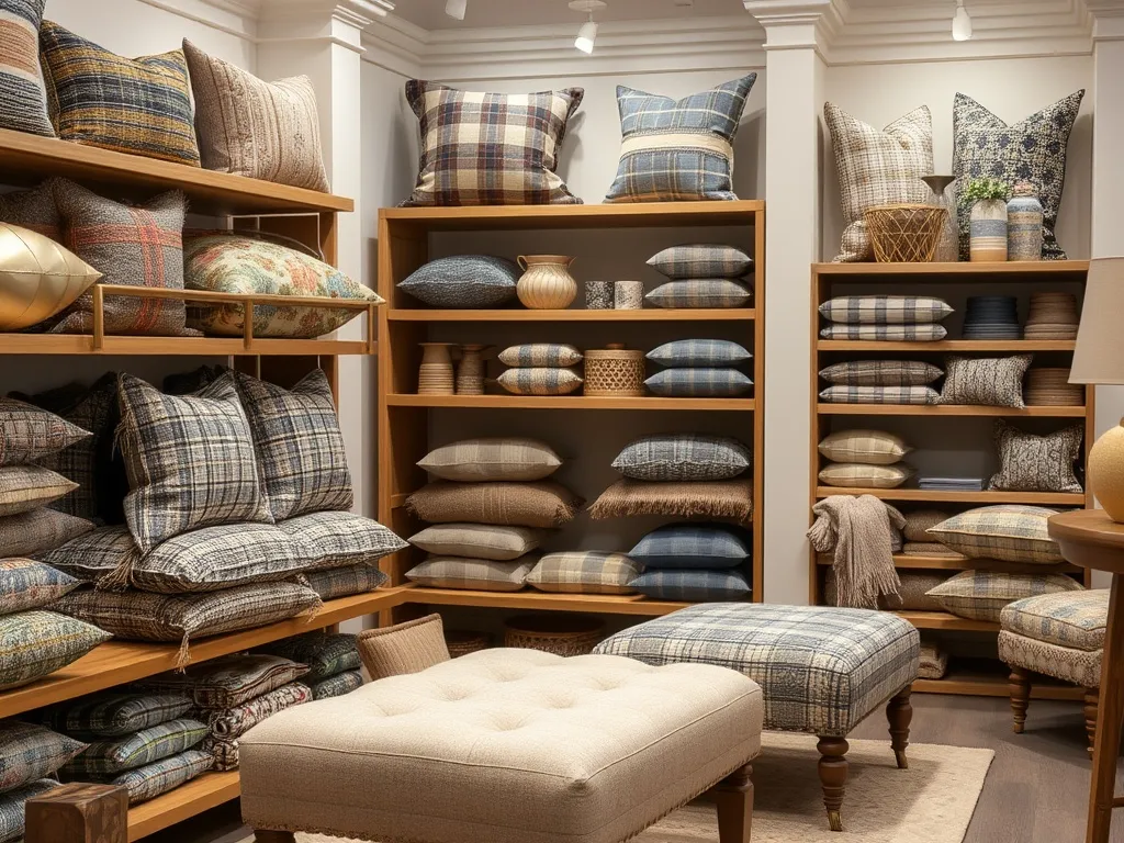 Wool throw in warm autumn shades