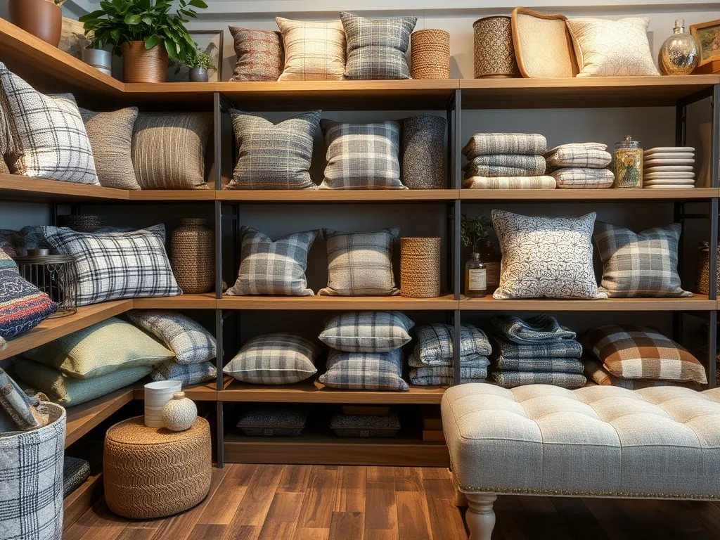 Light cream and oat cushions